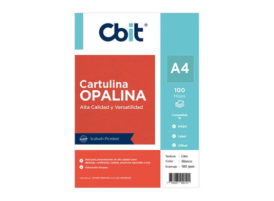 Opalina A4 (por 100 hojas) CBIT