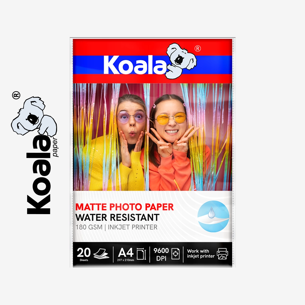 Papel Fotográfico MATE 180 gsm A4 KOALA