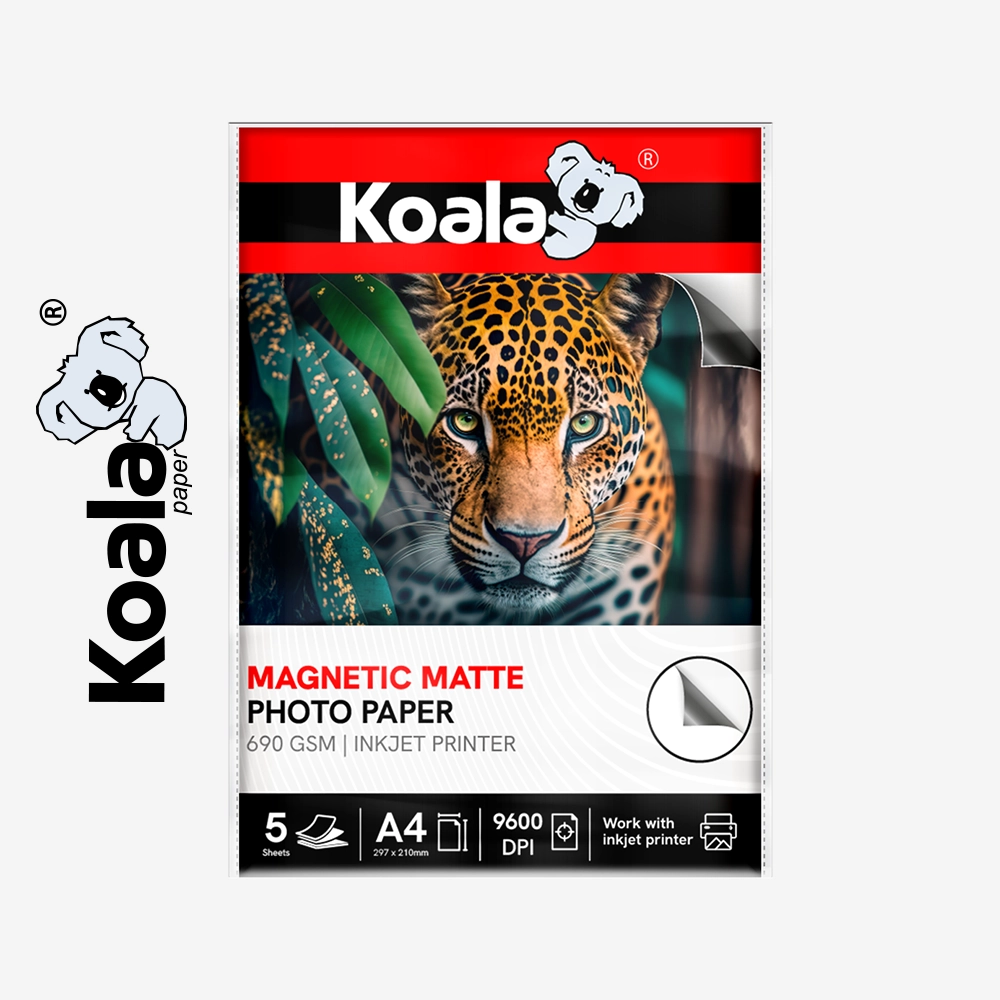 Papel Fotográfico Mate IMANTADO 690 gsm A4 (por 5 hojas) KOALA