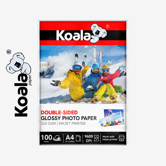 Papel Fotográfico Brillante Doble Cara A4 260 gsm KOALA