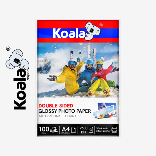 Papel Fotográfico Brillante Doble Cara A4 140 gsm KOALA