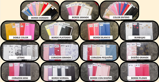 PAPEL COREANO  (paquete de 20 laminas)