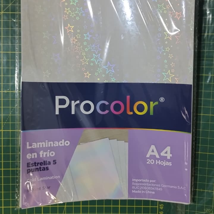 Laminado en Frío A4 (por 20 hojas) PROCOLOR