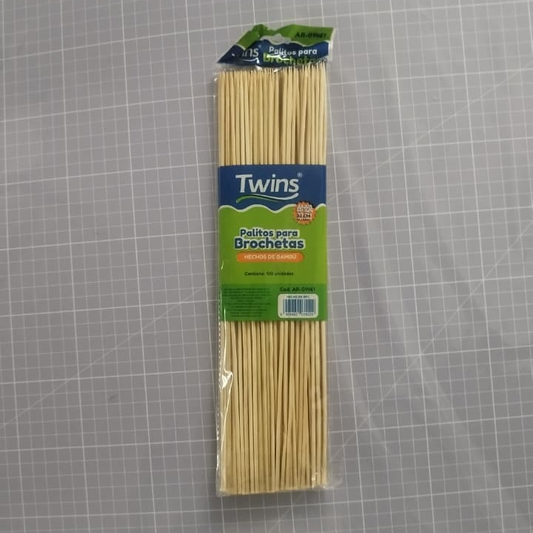 Palitos de Bambu para Brochetas (100 unidades)