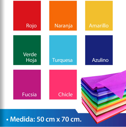 Papel Seda 50*70 480 pliegos