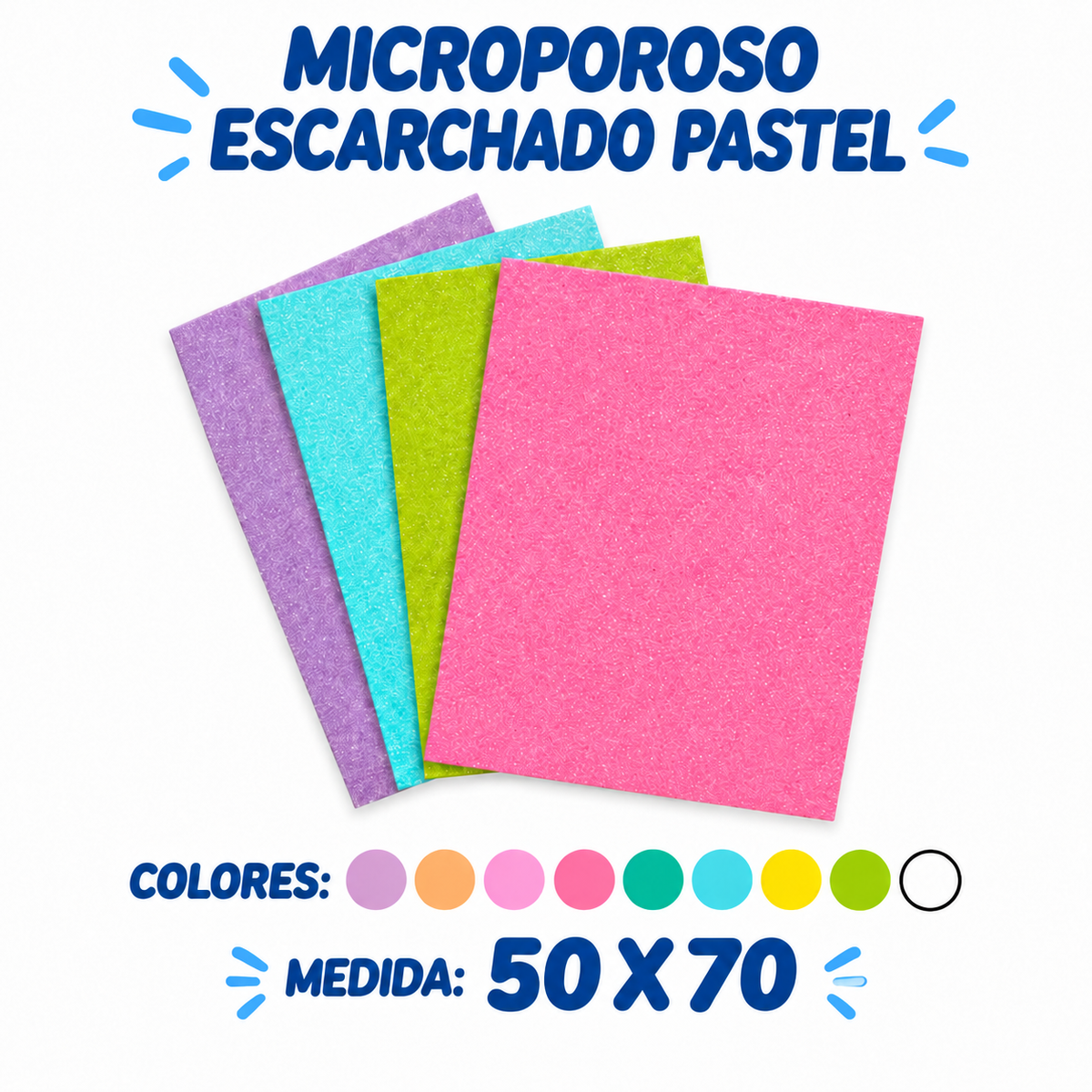 Microporoso 50*70 10 pliegos