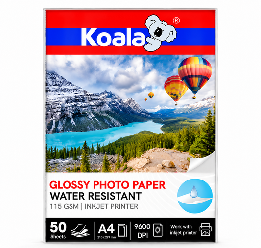 Papel Fotográfico Brillante 115 gsm A4 KOALA