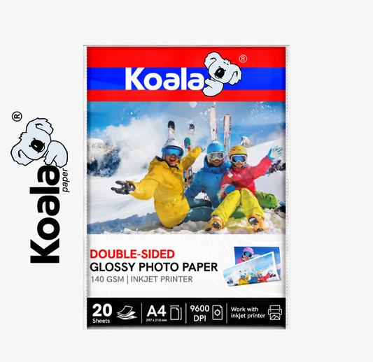 Papel Fotográfico Brillante Doble Cara A4 140 gsm KOALA