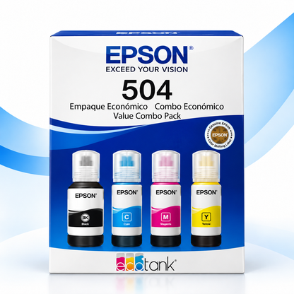 Pack de 4 Tintas para Impresora – Negro, Cian, Magenta y Amarillo
