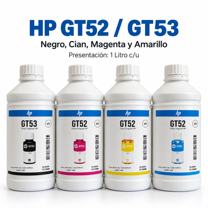 Pack de 4 Tintas para Impresora – Negro, Cian, Magenta y Amarillo